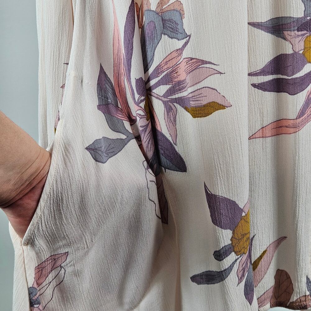 Free‎ People Tunic Boho Mini Dress Floral Print | Women's Small | MINOR FLAW - Picture 8 of 16